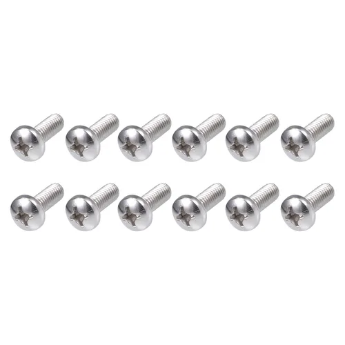 Miniatura 6 de METALLIXITY Tornillos de máquina (M2 x 0.118 in), 30 unidades, pernos Phillips cruzados de acero inoxidable 304, para instalación de muebles