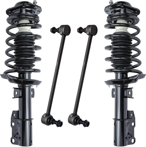 Miniatura 34 de Detroit Axle - Kit de puntales delanteros para Jeep Grand Cherokee 2005-2010 2006-2010 Commander 2007 2008 2009, 2 montajes rápidos de 2 barras
