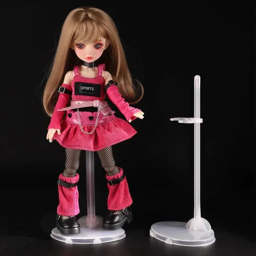 Miniatura 3 de 10 soportes para muñecas, soportes de soporte transparentes para muñecas, soporte de figura de acción con clip de cintura ajustable, mini base