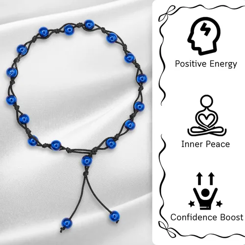 Miniatura 144 de Amazing Gemstone Crystal Anklet Ankle Bracelets for Women - Waterproof Beaded Healing Crystal Anklets, Plus Size Chakra Gemstone Bead Anklet