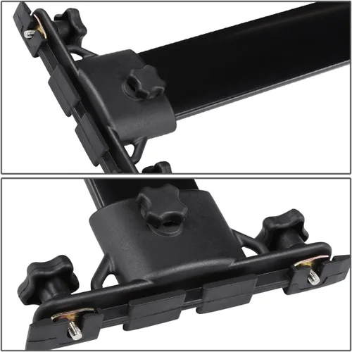 Miniatura 3 de DNA MOTORING PT-ZTL-8036 - Par de barras transversales de aluminio para techo de automóvil, compatibles con Highlander 01-07, color negro