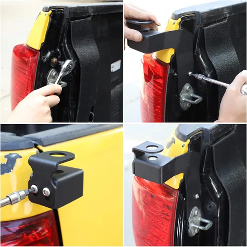 Miniatura 8 de Soporte de antena para portón trasero de automóvil, kit de soporte de antena CB compatible con Toyota Tundra 2007-2013, camionetas, antena