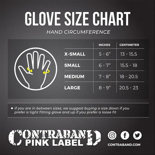 Miniatura 2 de Contraband Pink Label 5537 Guantes de levantamiento de peso para mujer MICRO con acolchado de silicona Grip-Lock (par) - Guantes medio dedos Gris