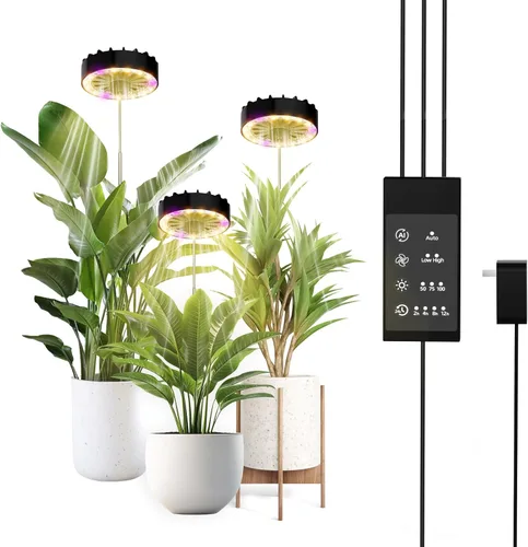 Miniatura 11 de Luz LED de crecimiento de espectro completo con ventilador de enfriamiento integrado, luces de plantas con clip para plantas