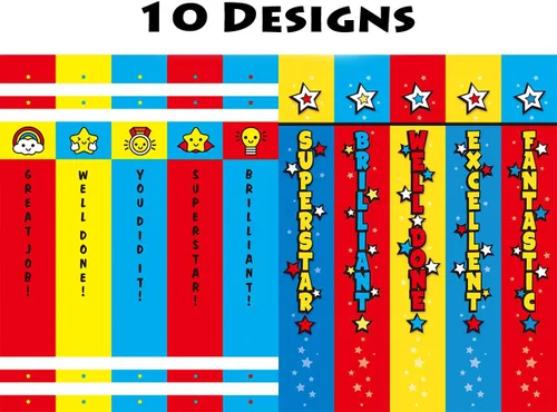 Miniatura 4 de Madisi Lápices de incentivos coloridos surtidos, #2 HB, paquete de 150 10 diseños, bonitos lápices divertidos a granel para niños