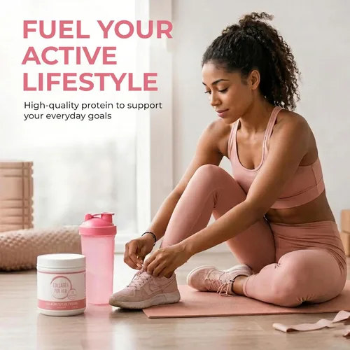 Miniatura 6 de Collagen For Her: Polvo de péptidos de colágeno sin sabor – Suplemento de proteína de colágeno hidrolizado para mujeres Vital para el cabello