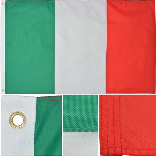 Miniatura 5 de Bandera italiana de nailon 210D de 3 x 5 pies para exteriores