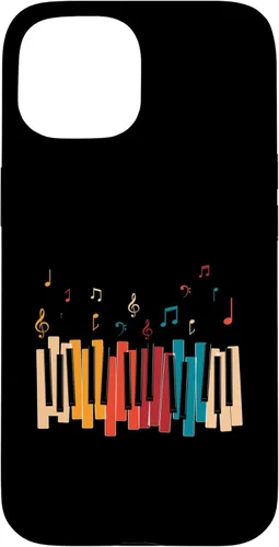 Miniatura 6 de iPhone 11 Pro Notas de Música Teclado Colorido Piano Case