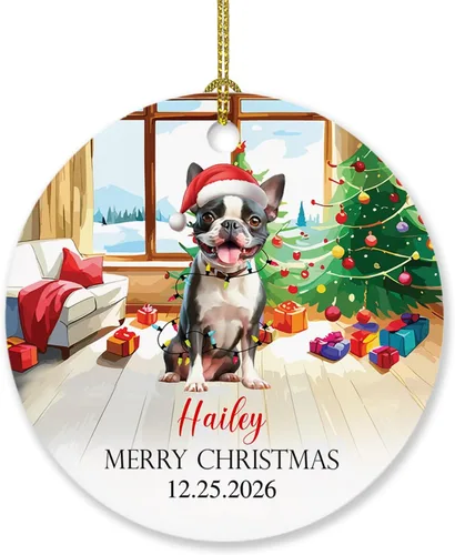 Miniatura 29 de Adorno de perro de Alaskan Malamute personalizado, árbol de Navidad, adorno de perro de Malamute de Alaska, regalos para amantes de los perros