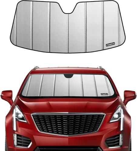 Miniatura 8 de Pigenius Parasol para parabrisas para Cadillac XT5 2017-2026, acabado plateado metálico