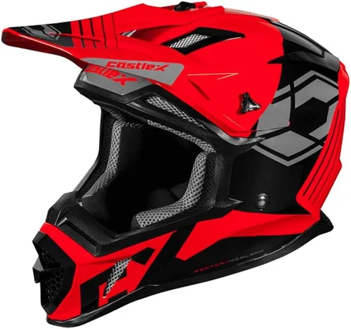 Miniatura 9 de Castle X CX200 - Casco de moto Sector (Negro - Pequeño)