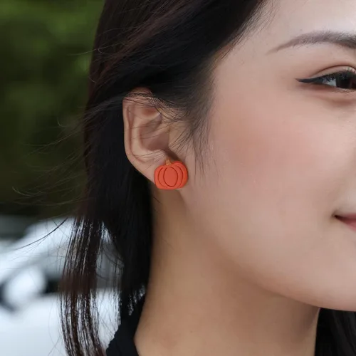 Miniatura 4 de Halloween Earrings Spooky Ghost Bat Witch Stud Earrings for Women Girls Cute Pumpkin Clay Earrings Set Fun Halloween Holiday Party Jewelry Gifts