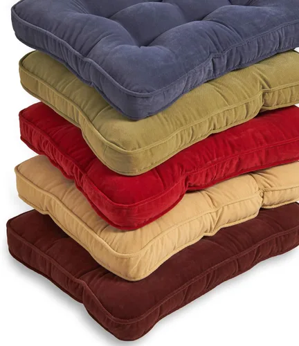 Miniatura 7 de South Pine Porch Hampton - Juego de 2 cojines para mecedoras estándar, color crema