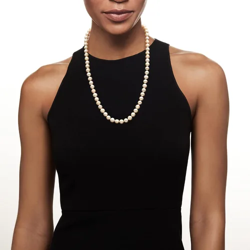Miniatura 4 de Ross-Simons 8.5-9.5mm Cultured Pearl Necklace With Sterling Silver