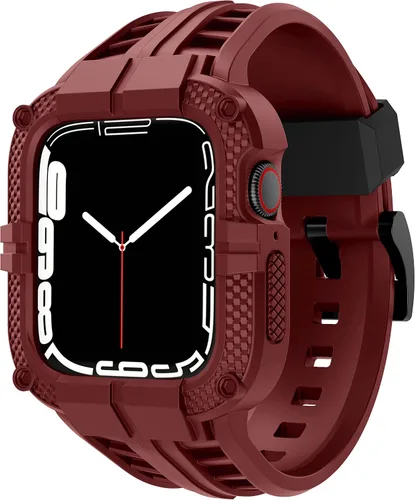 Miniatura 13 de Correa resistente para Apple Watch Series 9 de 45 mm, 44 mm, 42 mm, SE 9/8/7/6/5/4/3 para hombres, Negro, 41 mm/40 mm/38 mm, Deportes