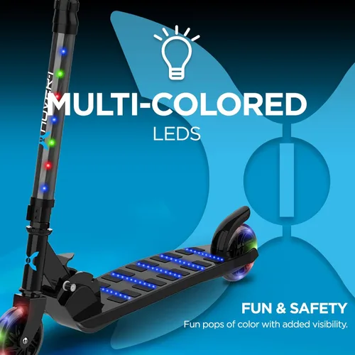 Miniatura 5 de Hover-1 Nano Kick Scooter para niños (más de 5 años) Cuenta con eje inclinado a giro, neumáticos de poliuretano sólido y diseño delgado