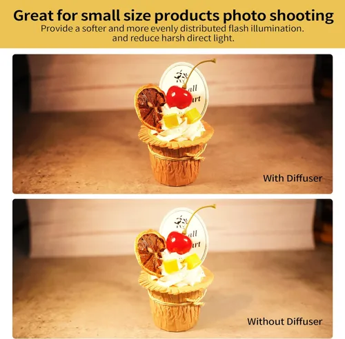 Miniatura 2 de Meking Mini kit de iluminación para fotografía Softbox, lámpara LED de mesa de 2700 K, sistema de iluminación cálida continua para pequeños luz