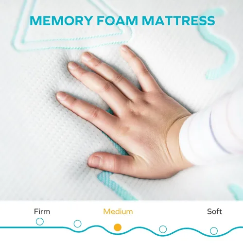 Miniatura 4 de MLILY JAMA - Colchón de 6 pulgadas para niños, de espuma viscoelástica, firmeza media, fabricado en los Estados Unidos con espuma de Estados Unidos