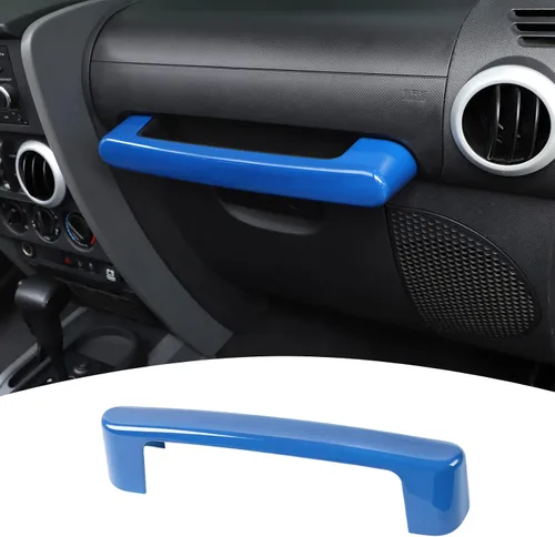 Miniatura 10 de Cubierta de Marco de Agarre del Asiento del Pasajero para Jeep Wrangler JK JKU 2007-2010 (Fibra de Carbono)
