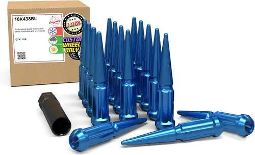 Miniatura 19 de Wheel Accessories Parts 16 tuercas de rosca M10x1.25 Bulge Bellota de 1.26 pulgadas de largo, color negro, hexagonal de 0.551 in para Artic Cat