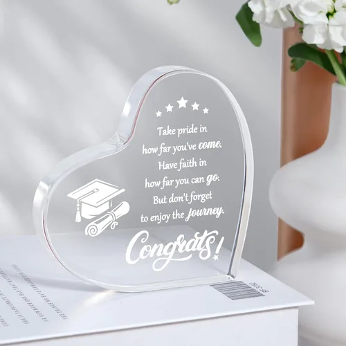 Miniatura 6 de Regalos de graduación, regalos de graduación 2026 para ella y él, recuerdo acrílico inspirador, decoración de graduación de escuela secundaria