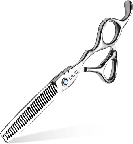 Miniatura 13 de ULG Tijeras profesionales de adelgazamiento con peine – 6.5 pulgadas de acero inoxidable japonés texturizante y tijeras de corte de pelo para salón