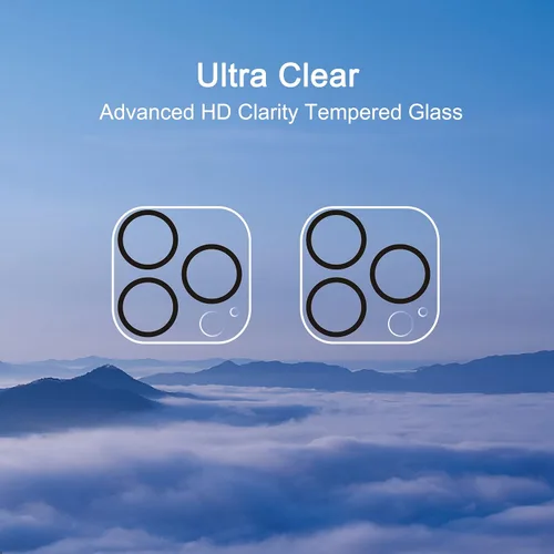 Miniatura 4 de Ailun - Protector de lente de cámara para iPhone 13 Pro y iPhone 13 Pro Max, vidrio templado, dureza 9H, ultra HD, antiarañazos, fácil de instalar