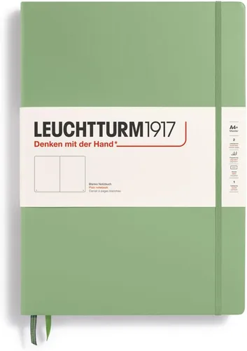 Miniatura 20 de LEUCHTTURM1917 - Cuaderno de tapa dura Master Classic A4+ - 235 páginas numeradas para escritura y diario (negro, a rayas)
