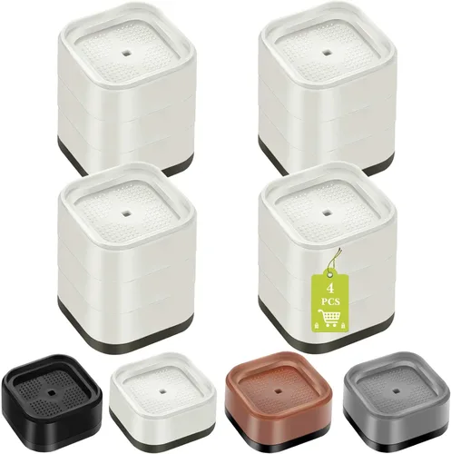 Miniatura 35 de Paquete de 12 elevadores de muebles de 1, 2 o 3 pulgadas, elevadores de cama ajustables resistentes para mesa, escritorio, sofá, silla, gabinete