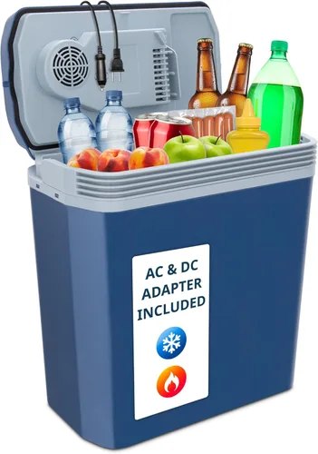 Miniatura 9 de Ivation Enfriador y calentador eléctrico con asa Refrigerador termoeléctrico portátil de 24 L para vehículos y camiones Cable de alimentación