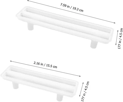Miniatura 6 de EXCEART Molde de para Resina Molde de Silicona Moldes de Fundición Epoxi Molde de Epoxi Molde de Mango de Epoxi Moldes de Mango de Silicona Molde