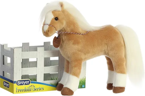 Miniatura 7 de Aurora Exquisito animal de peluche Breyer Morgan - Detalles realistas - Juego imaginativo - Marrón 13 pulgadas