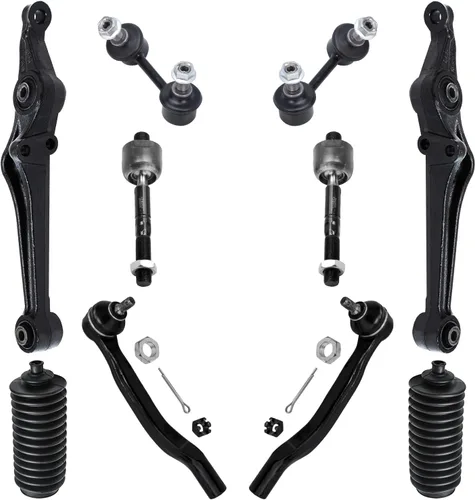 Miniatura 93 de Detroit Axle - Kit de suspensión frontal de 10 piezas para Jeep 2002-2004 Liberty, 2 brazos de control superiores con rótula 2 rótulas inferiores, 4