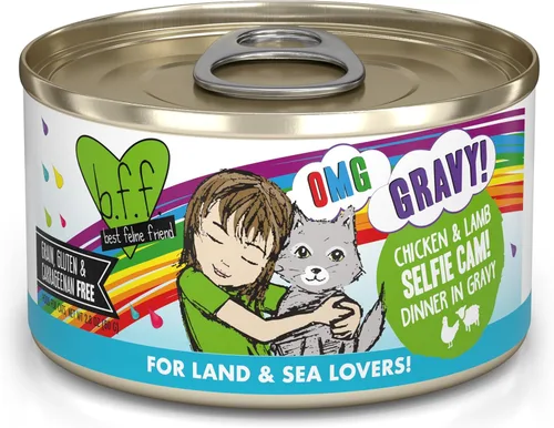 Miniatura 11 de Weruva B.F.F. OMG - Best Feline Friend Oh My Gravy!, Chicken Cloud 9 con pollo en salsa, lata de 2.8 onzas (paquete de 12)