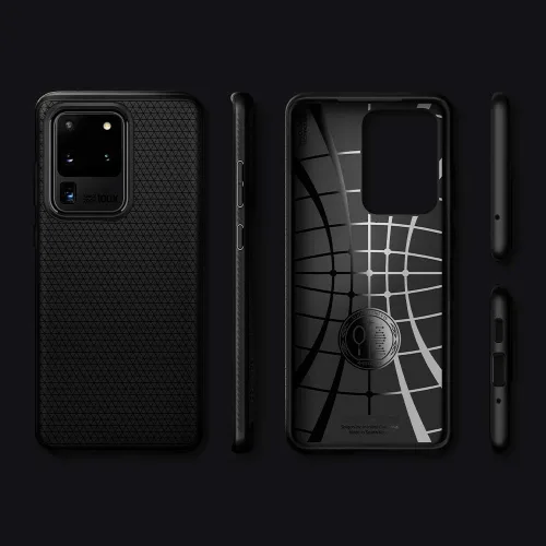 Miniatura 9 de Spigen Liquid Air Armor - Funda diseñada para Samsung Galaxy S20 Ultra/Galaxy S20 Ultra 5G (2020), color negro mate Mate negro