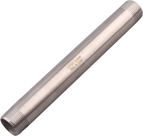 Miniatura 12 de 1/2" X 1/2" NPT Macho NPT Acero Inoxidable 304 Acoplamiento De Tubo De Acoplamiento De Acoplamiento De Tubo De Montaje 4" Longitud