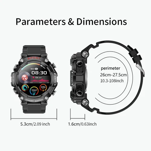 Miniatura 6 de Cuerpo de metal con pantalla Full Touch HD de 1.52 pulgadas, reloj inteligente con auriculares, auriculares deportivos TWS reloj inteligente dos