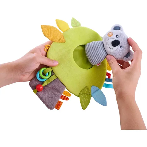 Miniatura 3 de HABA Koala - Juguete colgante para bebés, cochecito y asiento de automóvil, centro de actividades interactivo de felpa con sonajero, arrugado