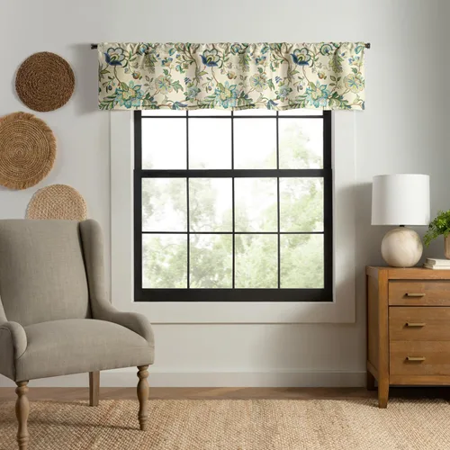 Miniatura 2 de Par de cortinas Brissac con cintas, de Ellis Curtain, 70 x 63", color rojo
