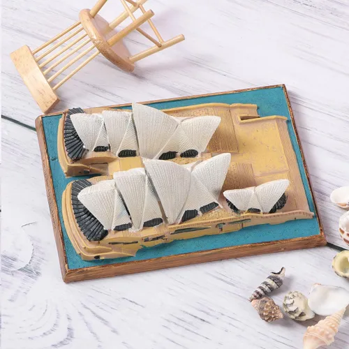 Miniatura 7 de NOLITOY Adornos arquitectónicos simulados - Decoración de resina Modelo único Home Desk Decoratione