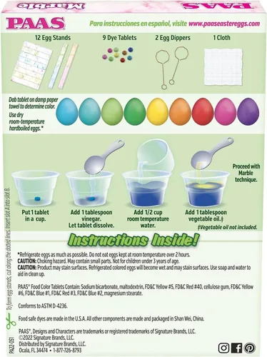 Miniatura 2 de PAAS Kit de decoración de huevos de Pascua de mármol, la tradición de Pascua favorita de Estados Unidos