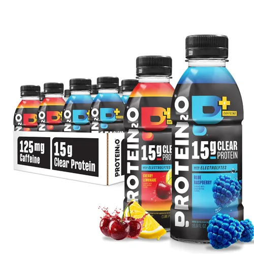 Miniatura 10 de Protein2o - Bebida de agua con 0.53 onzas de proteína de suero de leche; energizante, sabor a arándano y frambuesa, 17 onzas fluidas por botella