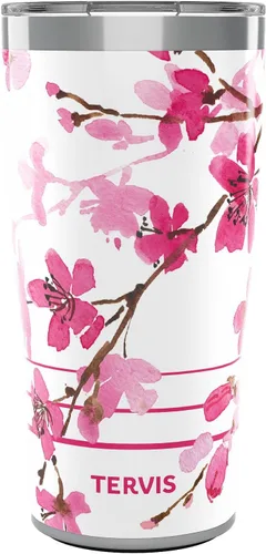 Miniatura 15 de Vaso térmico japonés de flor de cerezo de 24 onzas con tapa Clásico