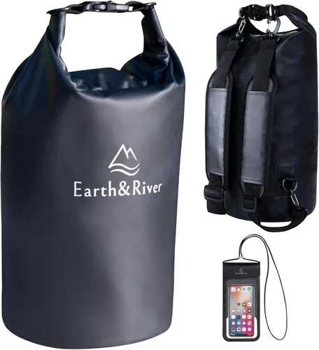 Miniatura 28 de EARTH&RIVER Mochila seca impermeable de alta calidad, extra gruesa, protección para todas las actividades acuáticas y campamentos, bolsa seca ligera