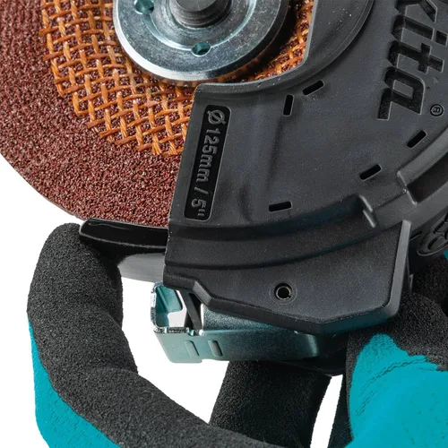 Miniatura 7 de Makita GA5093 Amoladora angular de alta potencia SJSII de 5", interruptor de paleta, con freno