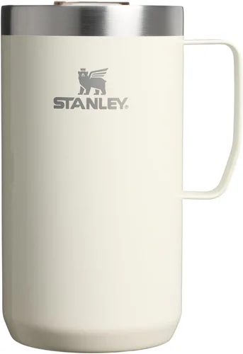Miniatura 12 de STANLEY Everyday Camp Mug de 24 onzas, tapa para beber, taza para café, té y bebidas, taza de café aislada de acero inoxidable, sin BPA, color ceniza