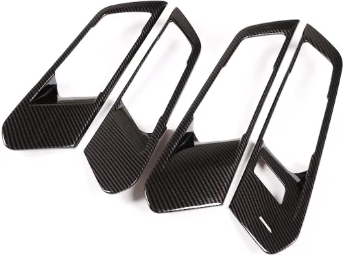 Miniatura 4 de Cubierta de marco de plástico ABS para puerta interior de automóvil, accesorios de 4 piezas para BMW X5 G05 2019