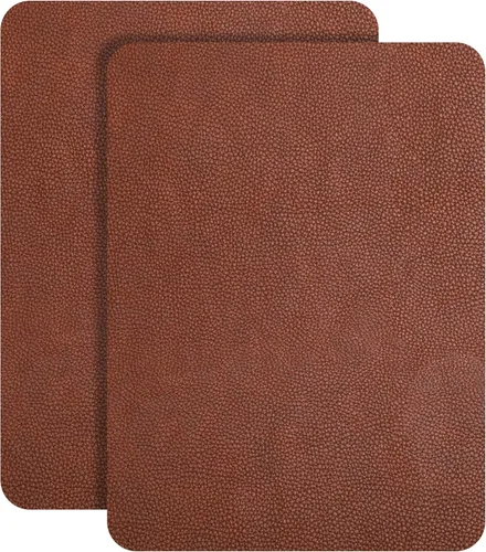 JDLUGH Cinta de parche de reparación de cuero para sofá, 8.2 x 11 pulgadas, 2 piezas autoadhesivas para sofá, asiento de automóvil, silla de Marrón