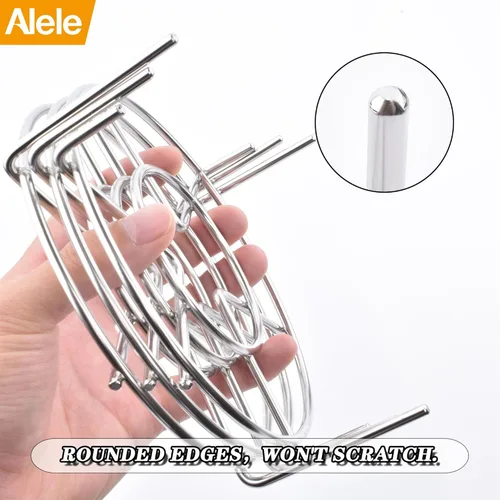 Miniatura 4 de Estante de vapor Trivet de acero inoxidable Estante de vapor olla a presión eléctrica Soporte de estante de vapor de 6 pulgadas de diámetro, paquete