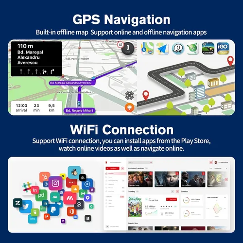 Miniatura 7 de 【4G + 64GB】Radio de coche para Dodge Grand Caravan, para Chrysler Grand Voyager/Town & Country, Android 13 Carplay y Android Auto con radio